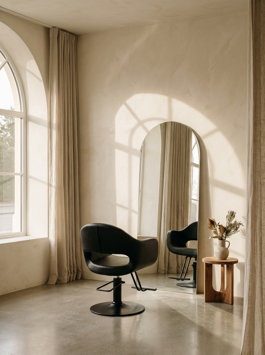 High-end salon interior