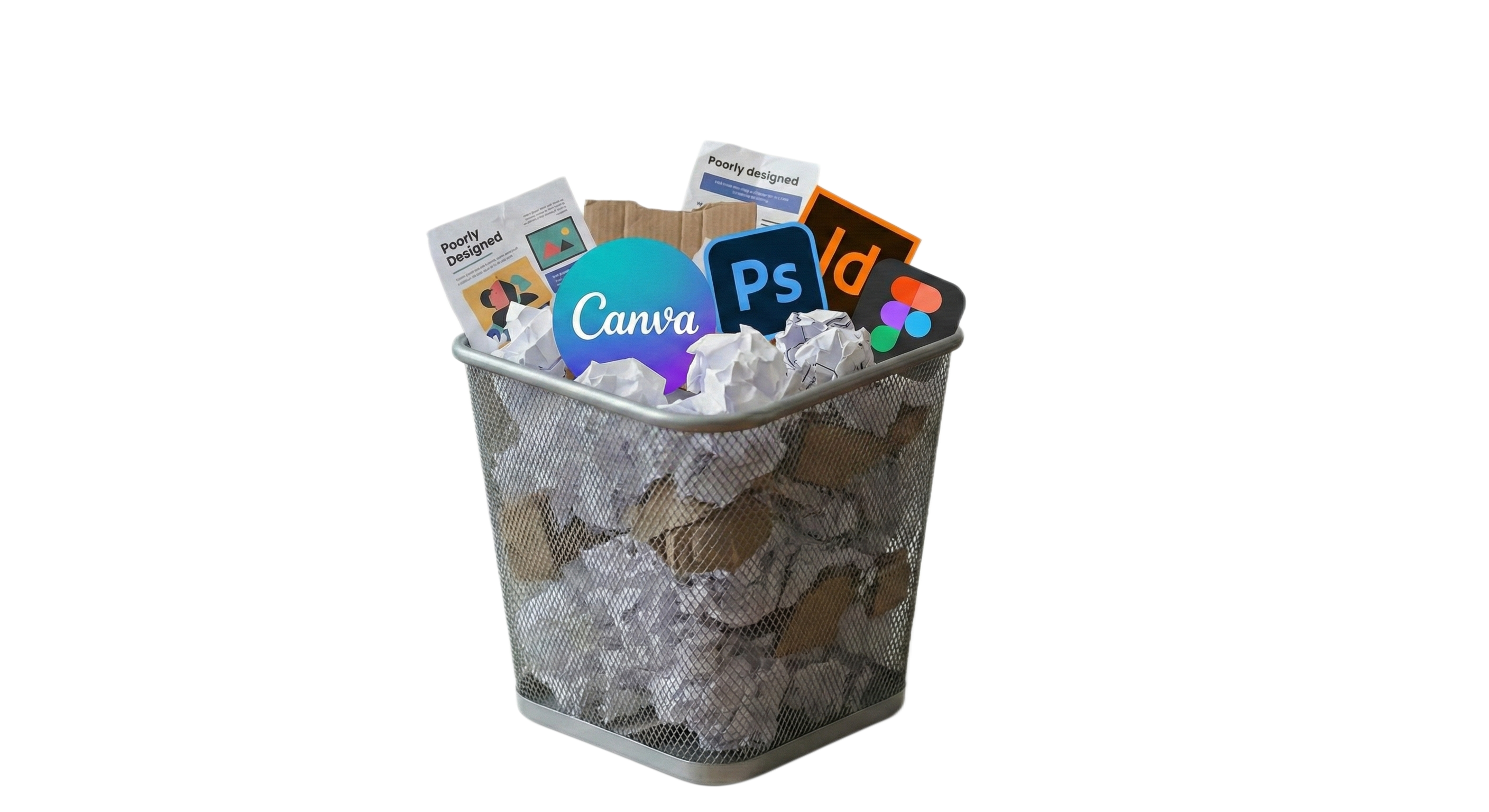 Design tools in the trash where they belong